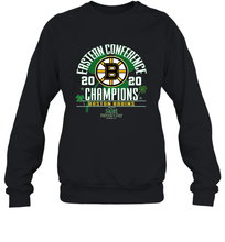 Load image into Gallery viewer, NHL ST PATRICK'S DAY Boston Bruins Fanatics 2020 Eastern Conference Champions Defensive Zone Crewneck Sweatshirt
