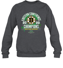 Load image into Gallery viewer, NHL ST PATRICK'S DAY Boston Bruins Fanatics 2020 Eastern Conference Champions Defensive Zone Crewneck Sweatshirt

