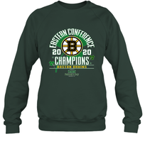 Load image into Gallery viewer, NHL ST PATRICK'S DAY Boston Bruins Fanatics 2020 Eastern Conference Champions Defensive Zone Crewneck Sweatshirt
