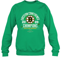 Load image into Gallery viewer, NHL ST PATRICK'S DAY Boston Bruins Fanatics 2020 Eastern Conference Champions Defensive Zone Crewneck Sweatshirt
