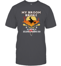 Load image into Gallery viewer, Broom Broke So I Became An Atlanta Falcons Fan  NFL Halloween Costume Men's T-Shirt
