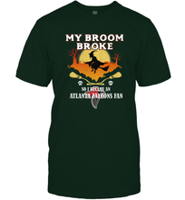 Load image into Gallery viewer, Broom Broke So I Became An Atlanta Falcons Fan  NFL Halloween Costume Men's T-Shirt
