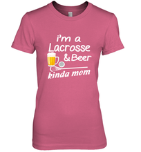 Load image into Gallery viewer, A Lacrosse Beer Kinda Mom Women&#39;s Premium T-Shirt
