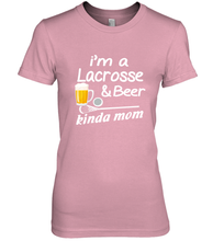 Load image into Gallery viewer, A Lacrosse Beer Kinda Mom Women&#39;s Premium T-Shirt
