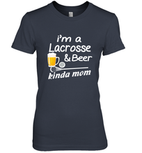 Load image into Gallery viewer, A Lacrosse Beer Kinda Mom Women&#39;s Premium T-Shirt
