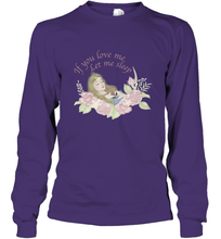 Load image into Gallery viewer, Disney Sleeping Beauty Let Me Sleep Roses Long Sleeve T-Shirt
