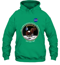 Load image into Gallery viewer, NASA Apollo 11 Moon Landing Hooded Sweatshirt
