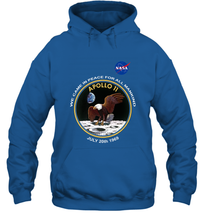 Load image into Gallery viewer, NASA Apollo 11 Moon Landing Hooded Sweatshirt
