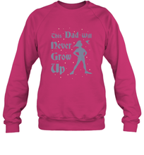 Load image into Gallery viewer, Disney Peter Pan This Dad Will Never Grow Up Crewneck Sweatshirt
