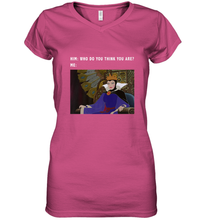 Load image into Gallery viewer, Disney Sleeping Beauty Maleficent Evil Queen Meme Women's V-Neck T-Shirt
