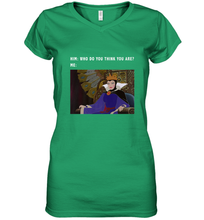 Load image into Gallery viewer, Disney Sleeping Beauty Maleficent Evil Queen Meme Women's V-Neck T-Shirt
