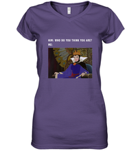 Load image into Gallery viewer, Disney Sleeping Beauty Maleficent Evil Queen Meme Women's V-Neck T-Shirt
