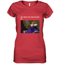 Load image into Gallery viewer, Disney Sleeping Beauty Maleficent Evil Queen Meme Women's V-Neck T-Shirt
