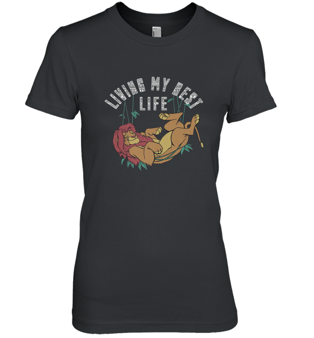 Disney Lion King Simba Living My Best Life Women's Premium T-Shirt