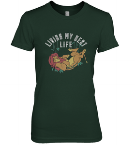 Disney Lion King Simba Living My Best Life Women's Premium T-Shirt