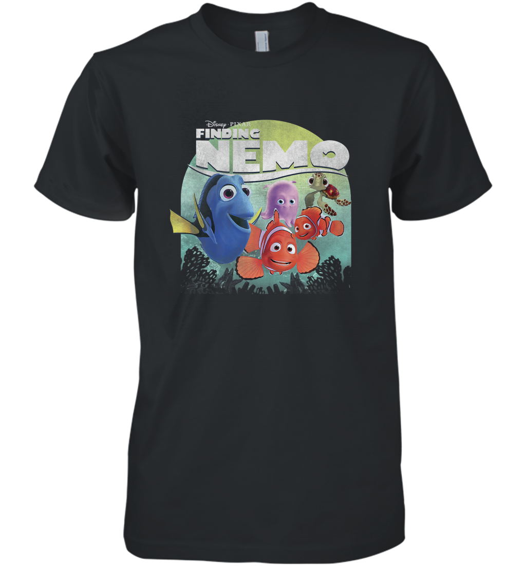 Disney Pixar Finding Nemo Group Shot Poster Men's Premium T-Shirt