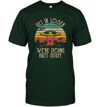 Load image into Gallery viewer, Retro Vintage Get In Loser We're Doing Butt Stuff Alien UFO Men's T-Shirt
