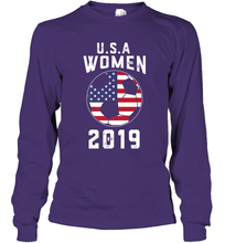 Load image into Gallery viewer, USA United States Women 2019 Soccer US Futbol Long Sleeve T-Shirt
