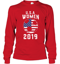 Load image into Gallery viewer, USA United States Women 2019 Soccer US Futbol Long Sleeve T-Shirt

