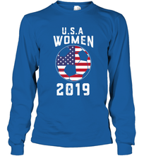 Load image into Gallery viewer, USA United States Women 2019 Soccer US Futbol Long Sleeve T-Shirt
