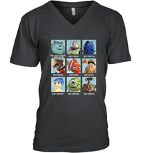 Load image into Gallery viewer, Disney Pixar Collection Character Yearbook Men&#39;s V-Neck
