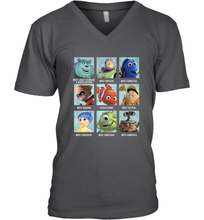 Load image into Gallery viewer, Disney Pixar Collection Character Yearbook Men&#39;s V-Neck
