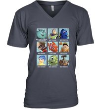 Load image into Gallery viewer, Disney Pixar Collection Character Yearbook Men&#39;s V-Neck
