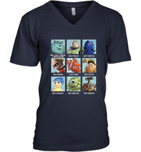 Load image into Gallery viewer, Disney Pixar Collection Character Yearbook Men&#39;s V-Neck
