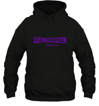 Load image into Gallery viewer, Full Frontal with Samantha Bee Purple Logo Hooded Sweatshirt
