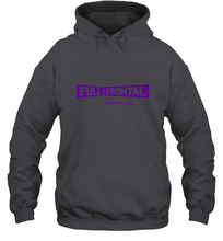Load image into Gallery viewer, Full Frontal with Samantha Bee Purple Logo Hooded Sweatshirt
