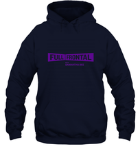Load image into Gallery viewer, Full Frontal with Samantha Bee Purple Logo Hooded Sweatshirt
