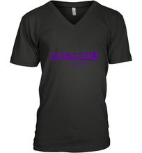 Load image into Gallery viewer, Full Frontal with Samantha Bee Purple Logo Men's V-Neck
