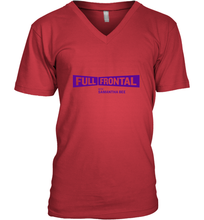 Load image into Gallery viewer, Full Frontal with Samantha Bee Purple Logo Men's V-Neck
