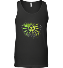 Load image into Gallery viewer, Legend Of Zelda Triforce Logo Paint Splatter Men's Tank Top
