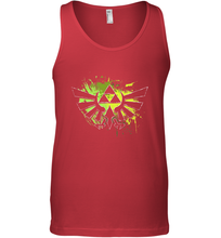 Load image into Gallery viewer, Legend Of Zelda Triforce Logo Paint Splatter Men's Tank Top
