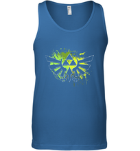 Load image into Gallery viewer, Legend Of Zelda Triforce Logo Paint Splatter Men's Tank Top
