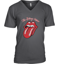 Load image into Gallery viewer, Mens The Rolling Stones Script Tongue Logo Men's V-Neck
