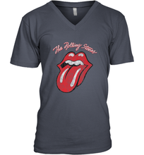 Load image into Gallery viewer, Mens The Rolling Stones Script Tongue Logo Men's V-Neck
