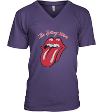 Load image into Gallery viewer, Mens The Rolling Stones Script Tongue Logo Men's V-Neck
