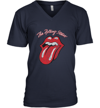 Load image into Gallery viewer, Mens The Rolling Stones Script Tongue Logo Men's V-Neck
