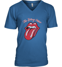 Load image into Gallery viewer, Mens The Rolling Stones Script Tongue Logo Men's V-Neck
