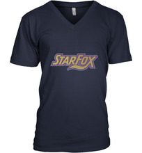 Load image into Gallery viewer, Star fox Vintage Distressed Game Logo Men's V-Neck

