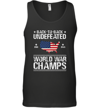 Load image into Gallery viewer, Back To Back Undefeated World War Champs Gift Men&#39;s Tank Top
