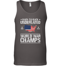 Load image into Gallery viewer, Back To Back Undefeated World War Champs Gift Men&#39;s Tank Top
