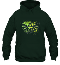 Load image into Gallery viewer, Legend Of Zelda Triforce Logo Paint Splatter Hooded Sweatshirt
