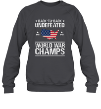 Load image into Gallery viewer, Back To Back Undefeated World War Champs Gift Crewneck Sweatshirt
