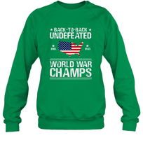 Load image into Gallery viewer, Back To Back Undefeated World War Champs Gift Crewneck Sweatshirt
