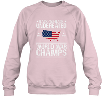 Load image into Gallery viewer, Back To Back Undefeated World War Champs Gift Crewneck Sweatshirt
