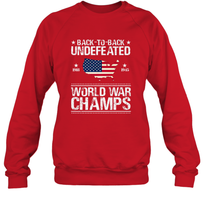 Load image into Gallery viewer, Back To Back Undefeated World War Champs Gift Crewneck Sweatshirt
