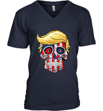 Load image into Gallery viewer, Trump sugar skull Men's V-Neck
